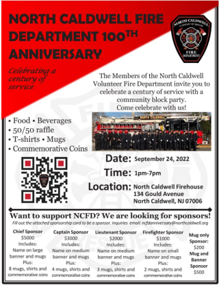 NCFD 100th Anniversary Celebration Flyer