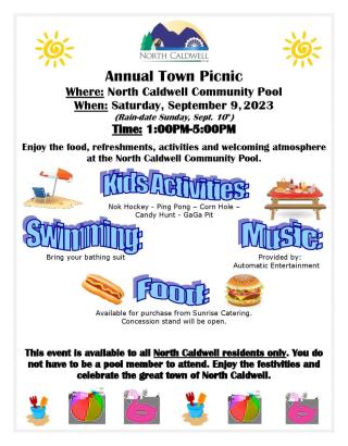 Annual Town Picnic Flyer